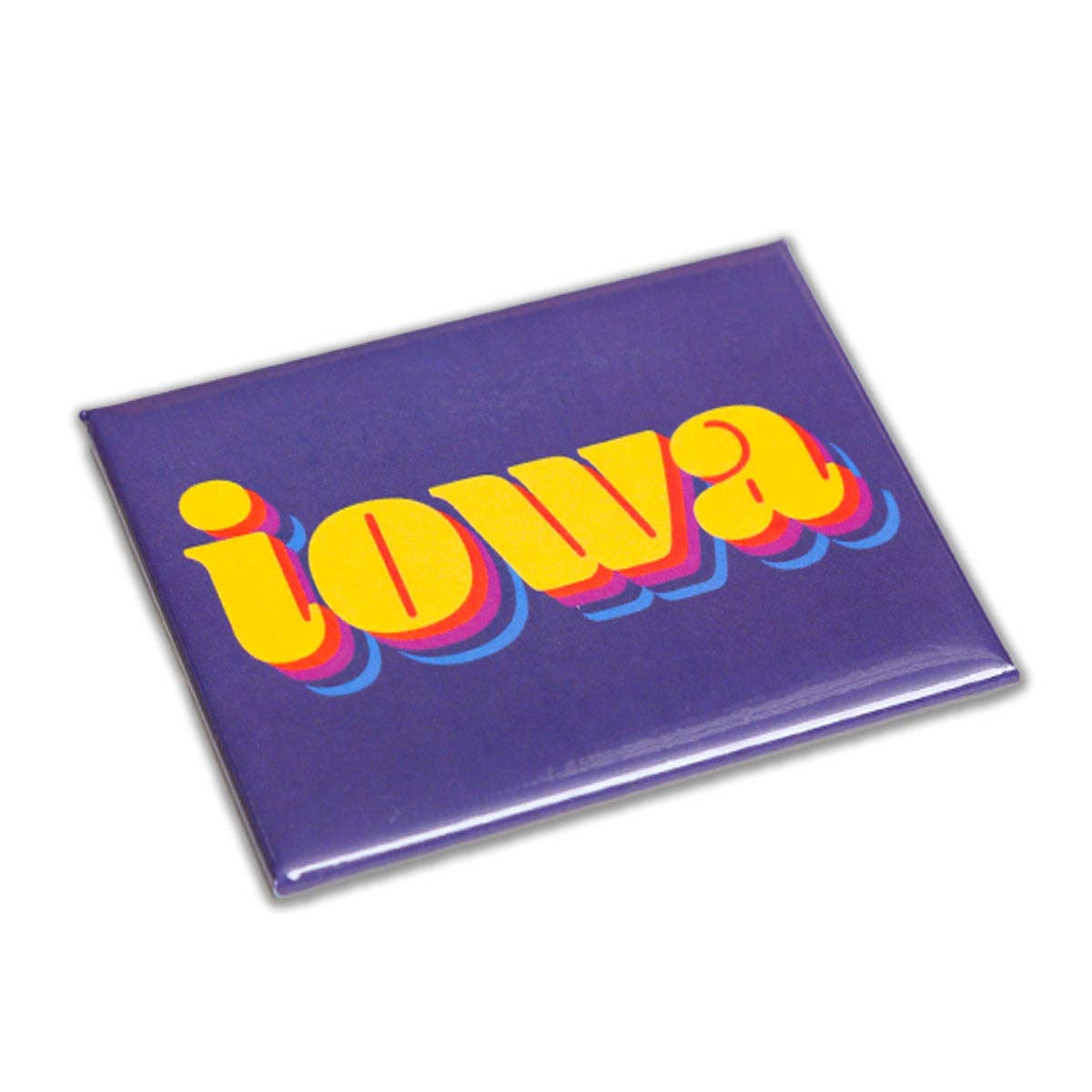 Iowa Retro Hard Magnet: Hard Magnet
