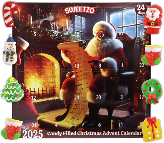 Christmas Advent Calendar with Gummy Candy