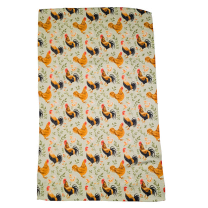 Rooster in the Hen House Waffle Dish Towels - Summer Decor