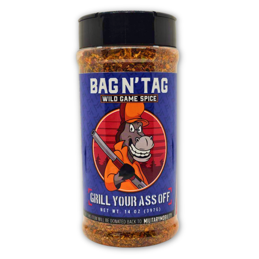 Bag N' Tag Wild Game Seasoning – Bold & Smoky Grill Blend : 10oz Bottle