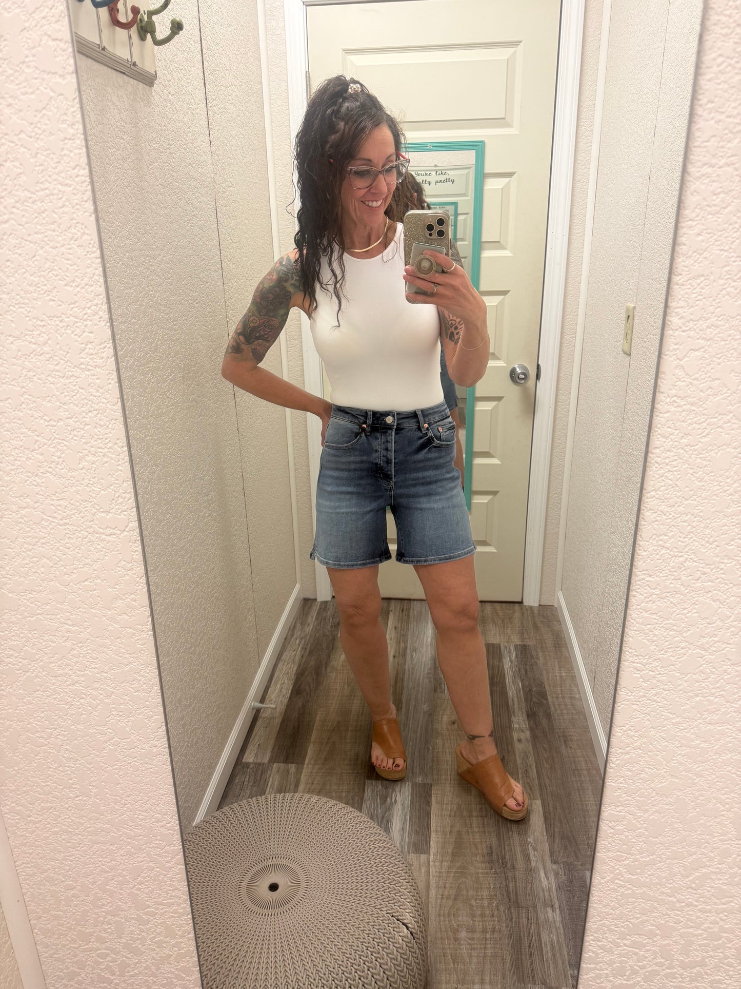 Ethel High Rise Mica Bermunda Shorts