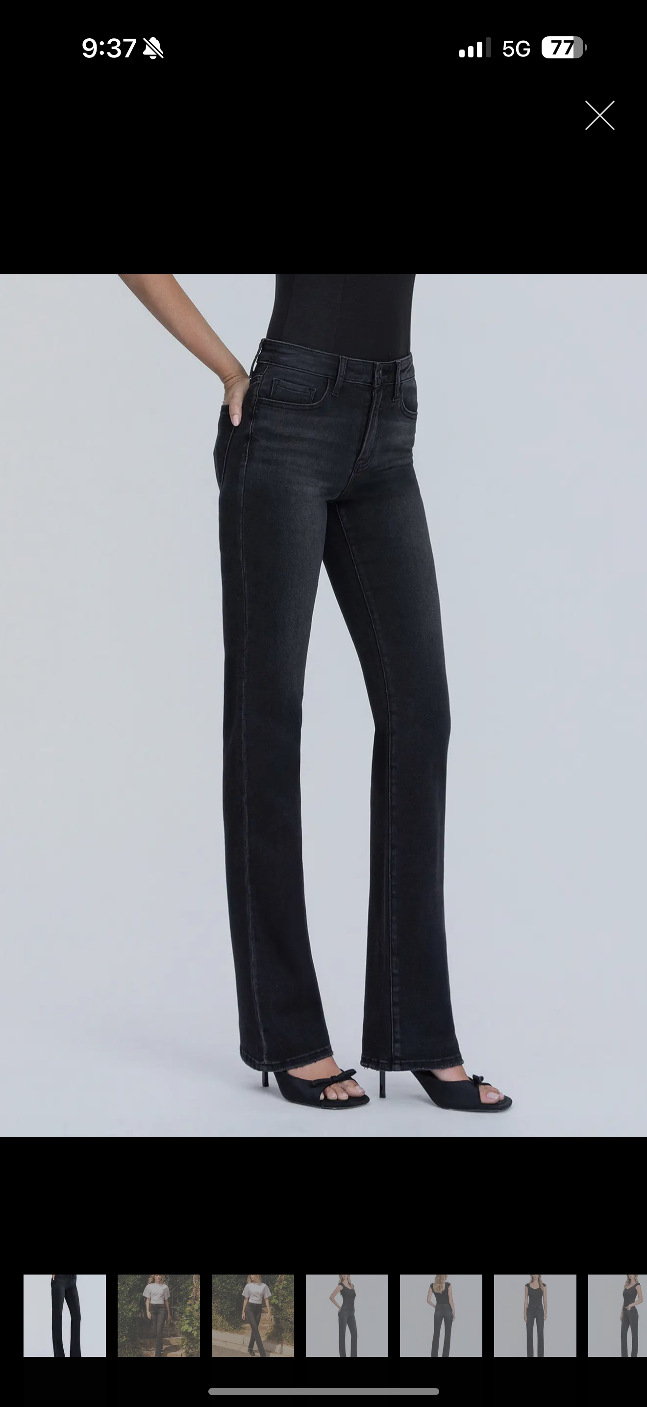 Back In Black Bootcut High Rise Lovervet Jeans