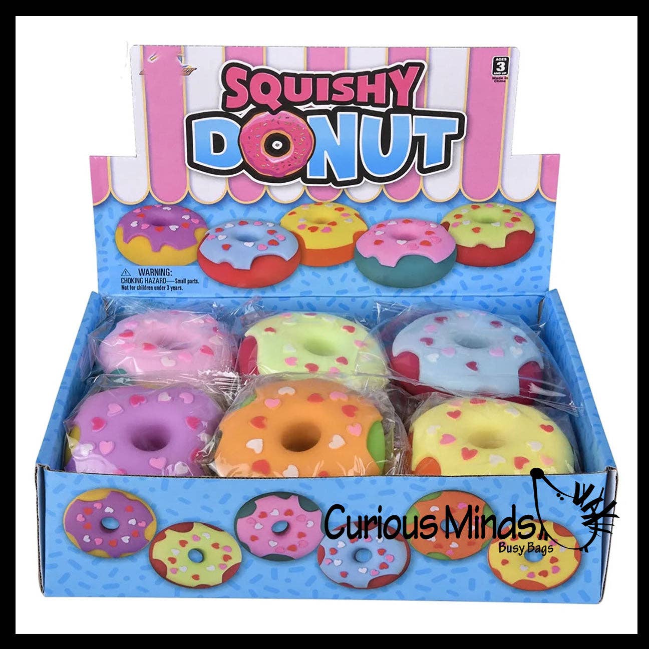 Donut Doughnut Soft Doh Filled Stretch Ball