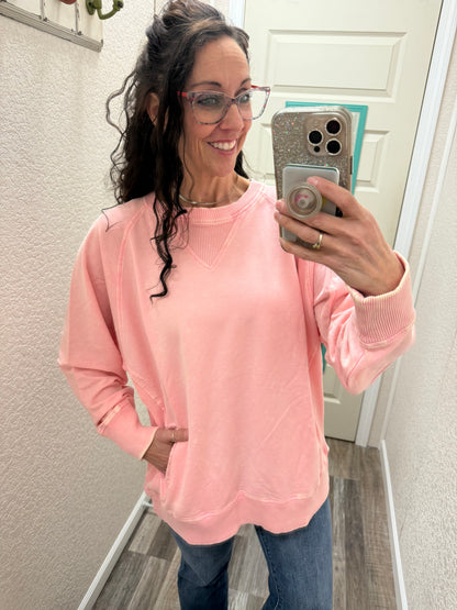 Donna Crewneck Sweatshirt With Pockets