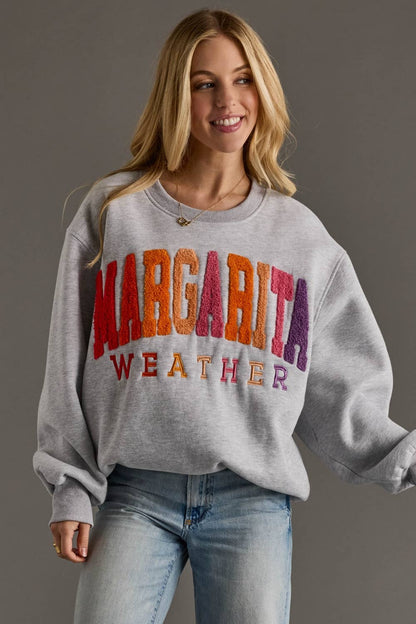 Margarita Weather Embroidered Sweatshirt
