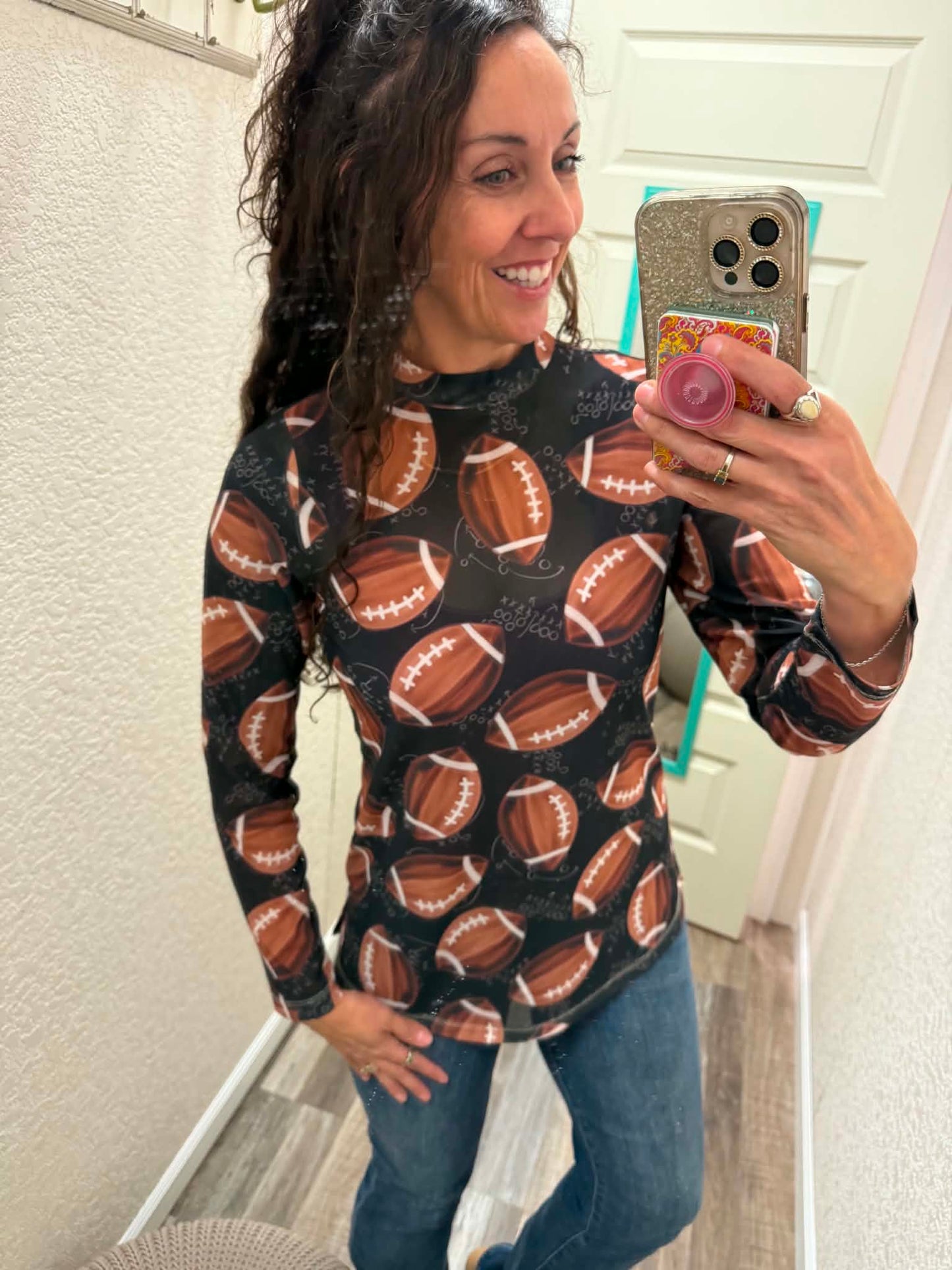 Football Gameday Mesh Top