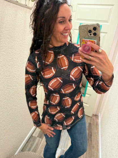 Football Gameday Mesh Top