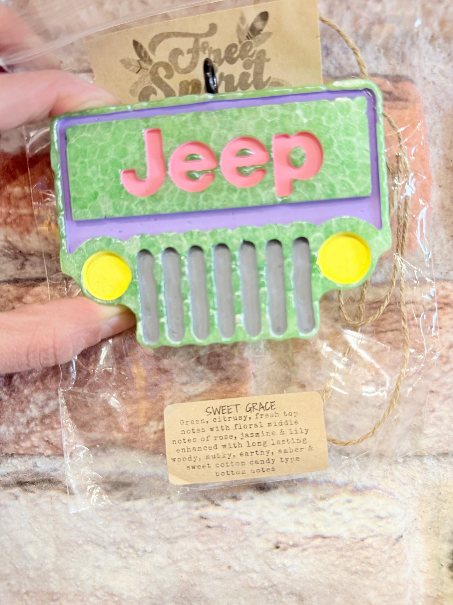 J e e p Freshie -sweet Grace scent