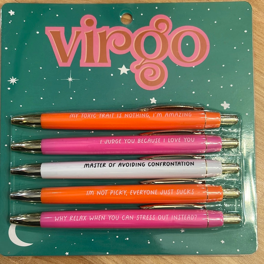 Virgo Zodiac Pen Set