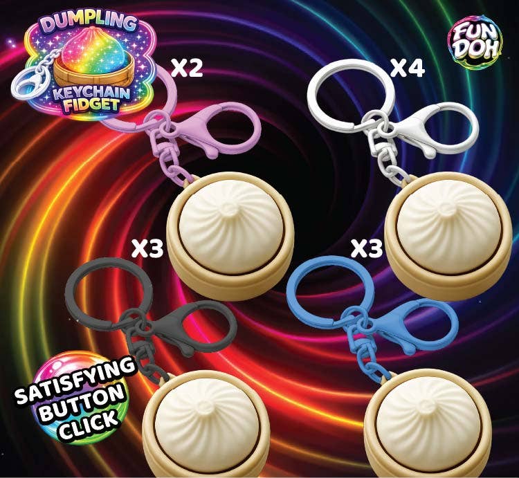 Light-Up Click Dumpling Keychain