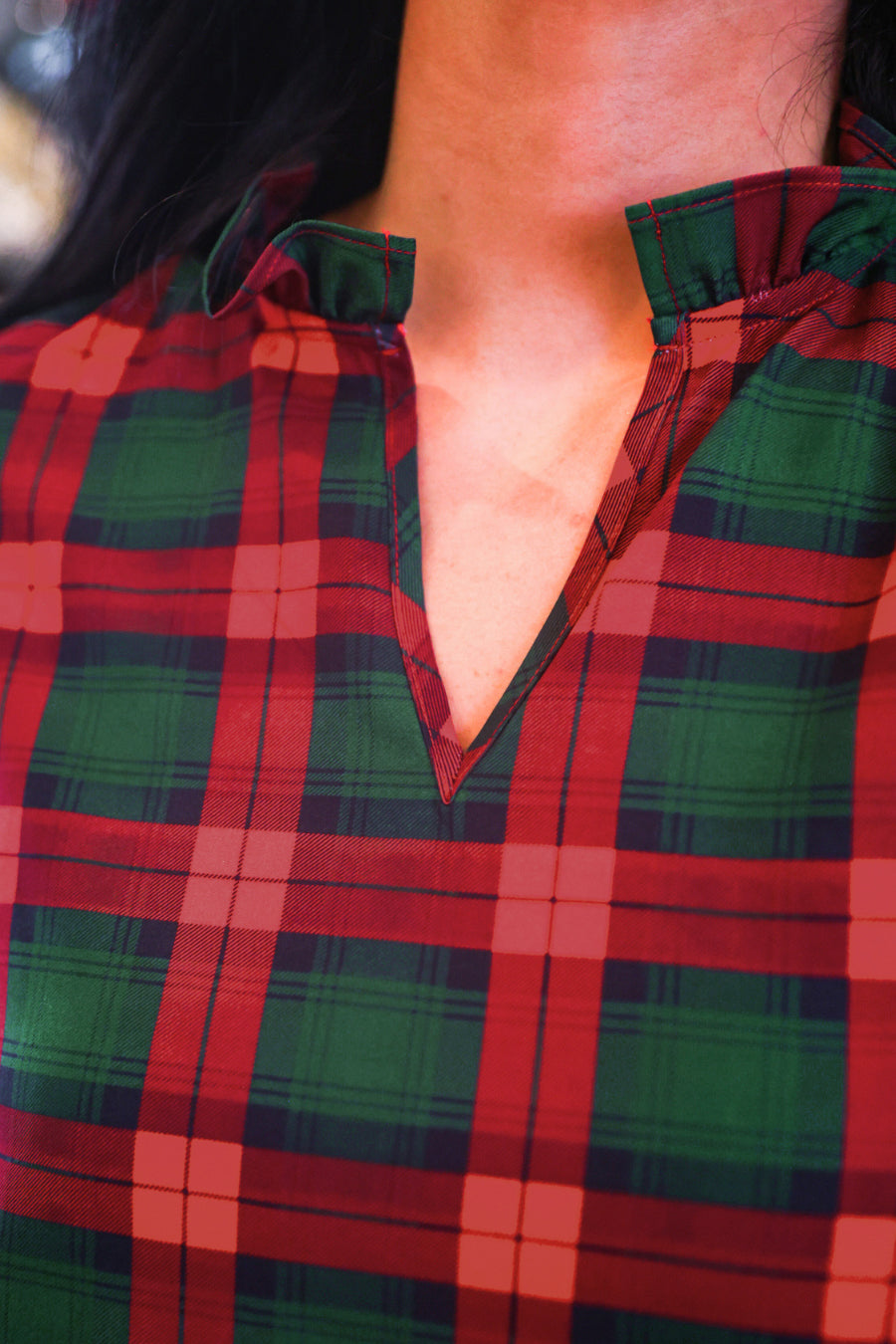 PREORDER- Evelyn Dress- Red Plaid
