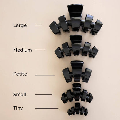 Classic | Jet Black | Petite | Claw Clip