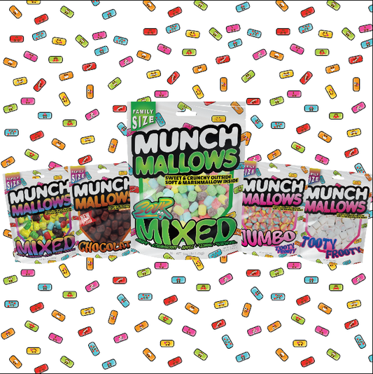 Sour Mixed Munch Mallows - Marshmallow Candy