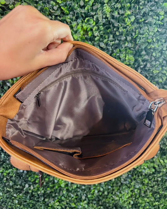 Cameron Camel Crossbody Purse