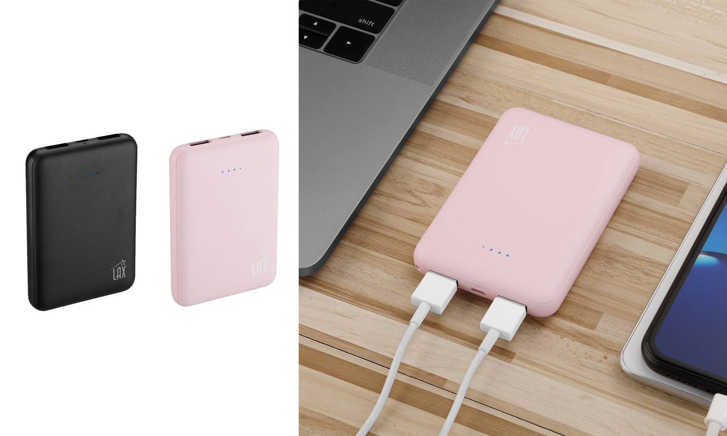 Blue Ultra-Slim & Portable 6600mah Power Bank-