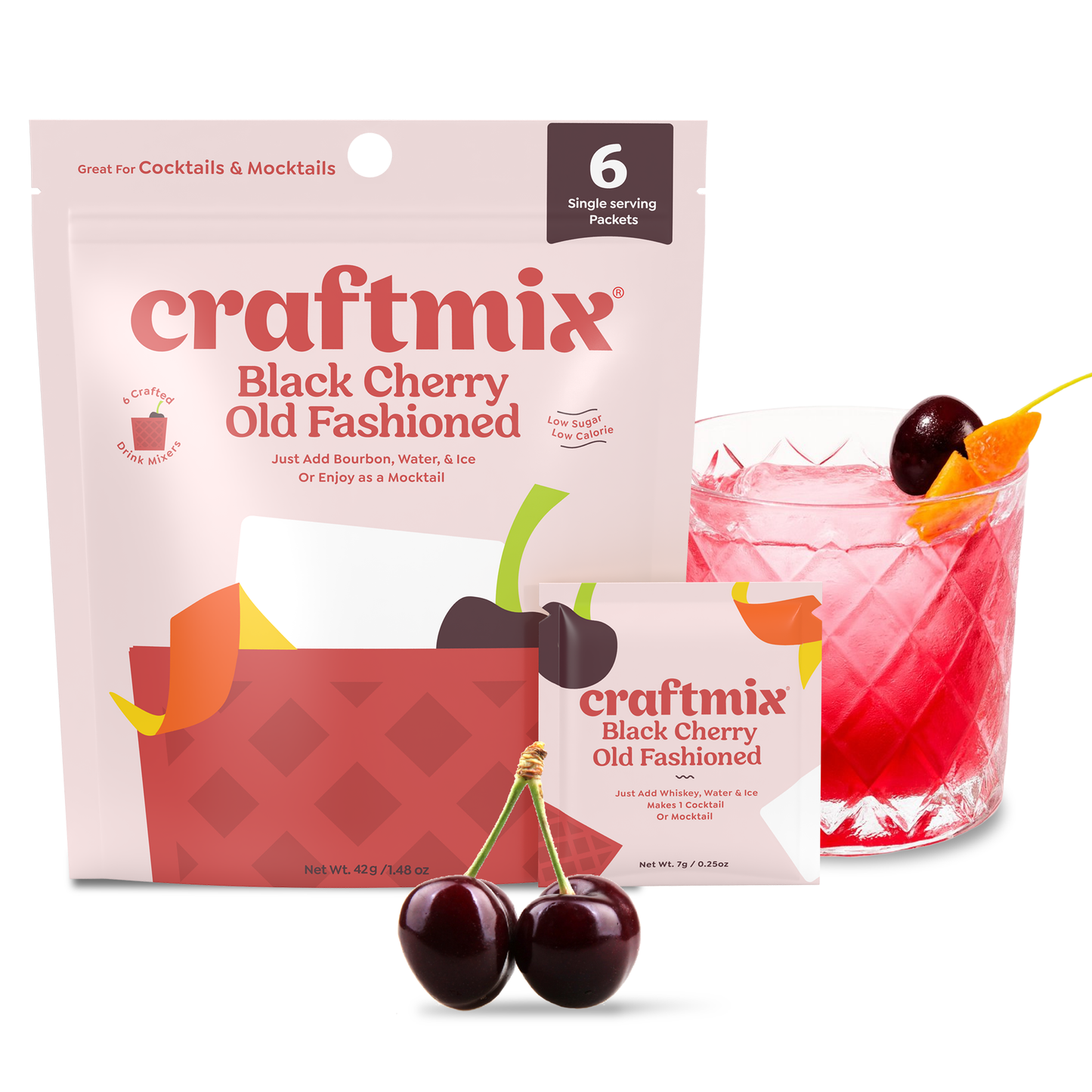 Black Cherry Old Fashioned Mixer - 6 Servings Multipack
