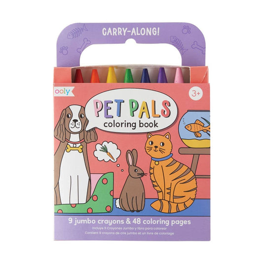 Pet Pals - Carry-Along: Coloring Book Set - (10 PC Set)