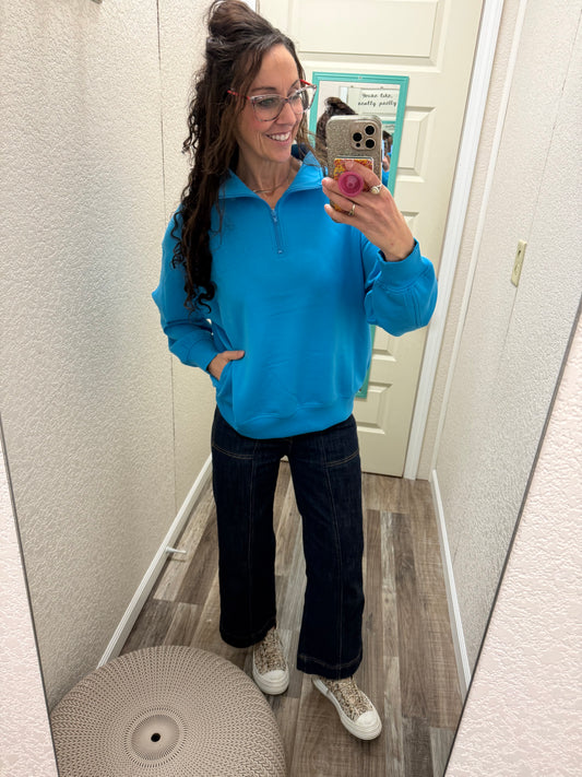 Sadie Scuba 1/2 Zip Pullover