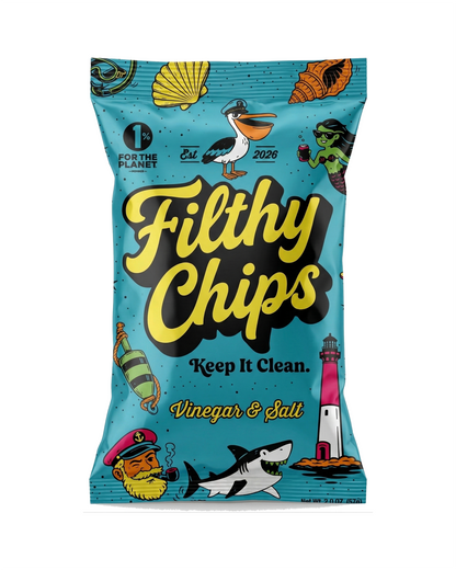 Vinegar & Salt Avocado Oil Kettle Potato Chips - 2oz