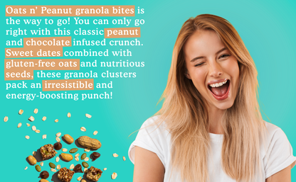 Oats n' Peanut Granola Bites 3oz.