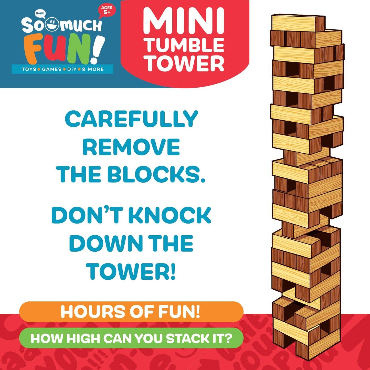 Mini Tumble Tower Wood Game