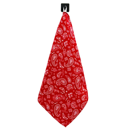 Western Red Bandana Waffle Weave Towels - Home Decor