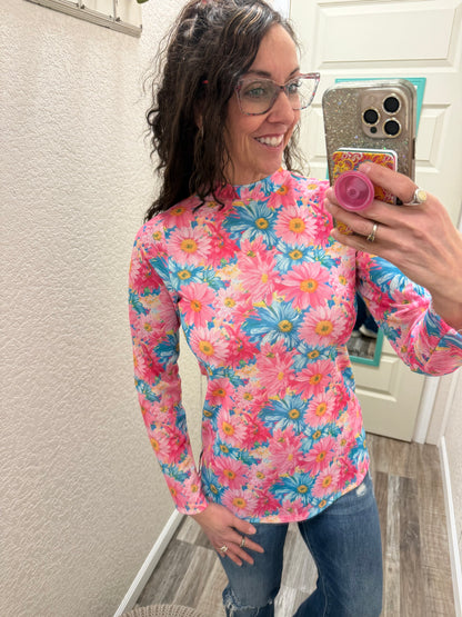 Daisy Mesh Top