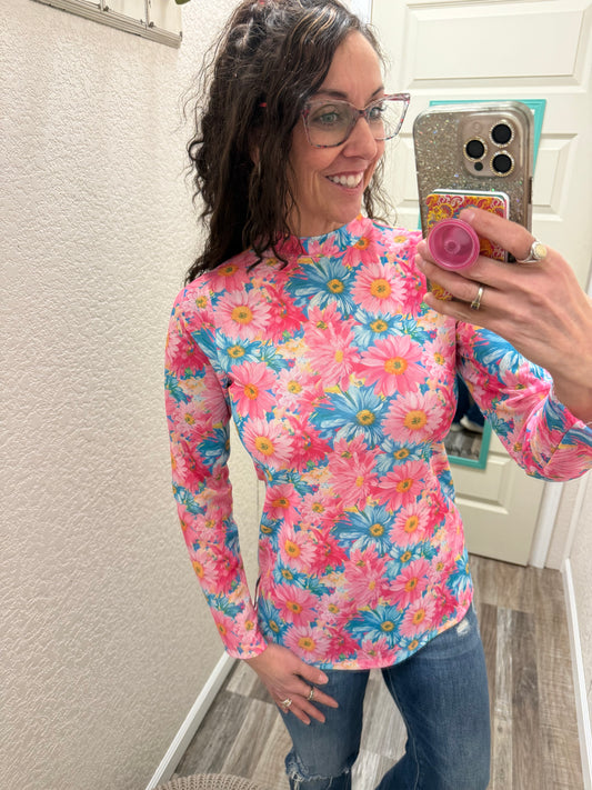 Daisy Mesh Top
