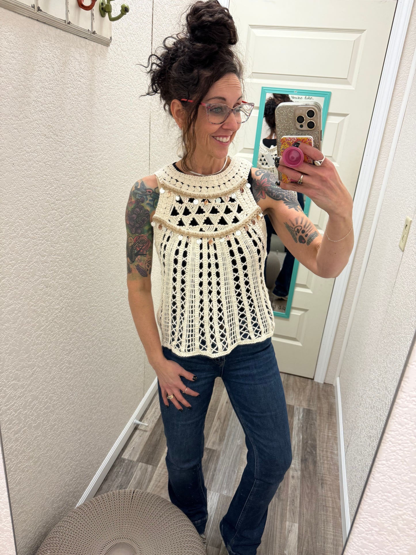 Athena Greek Goddess Crochet Tank