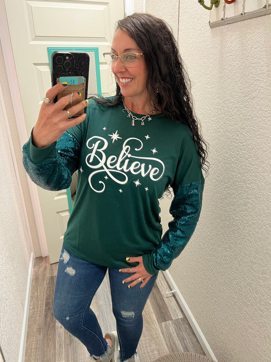 Believe Long Sleeve Top