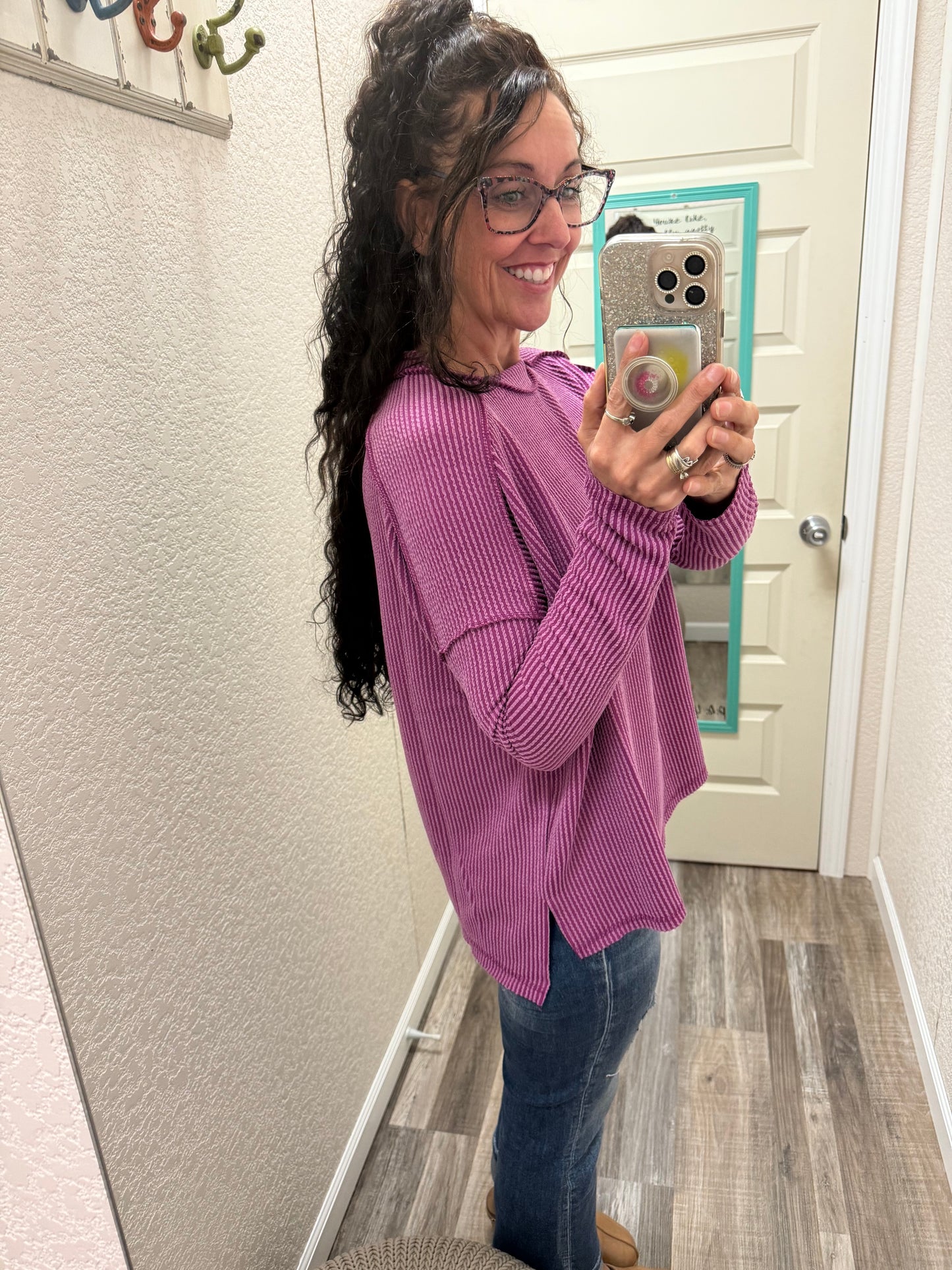 Alyssa Ribbed Long Sleeve Top