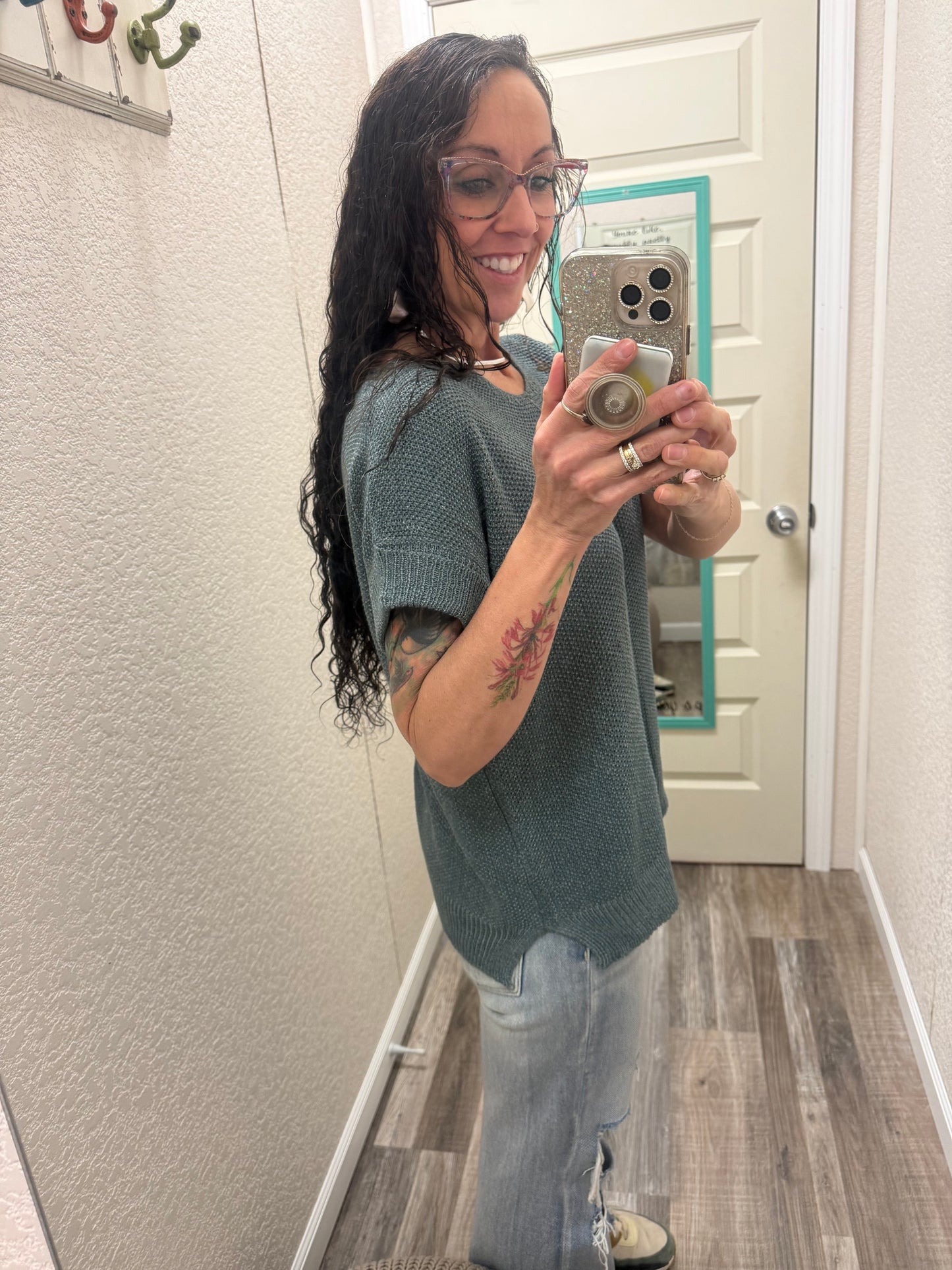 Shayla Short Sleeve Sweater Top