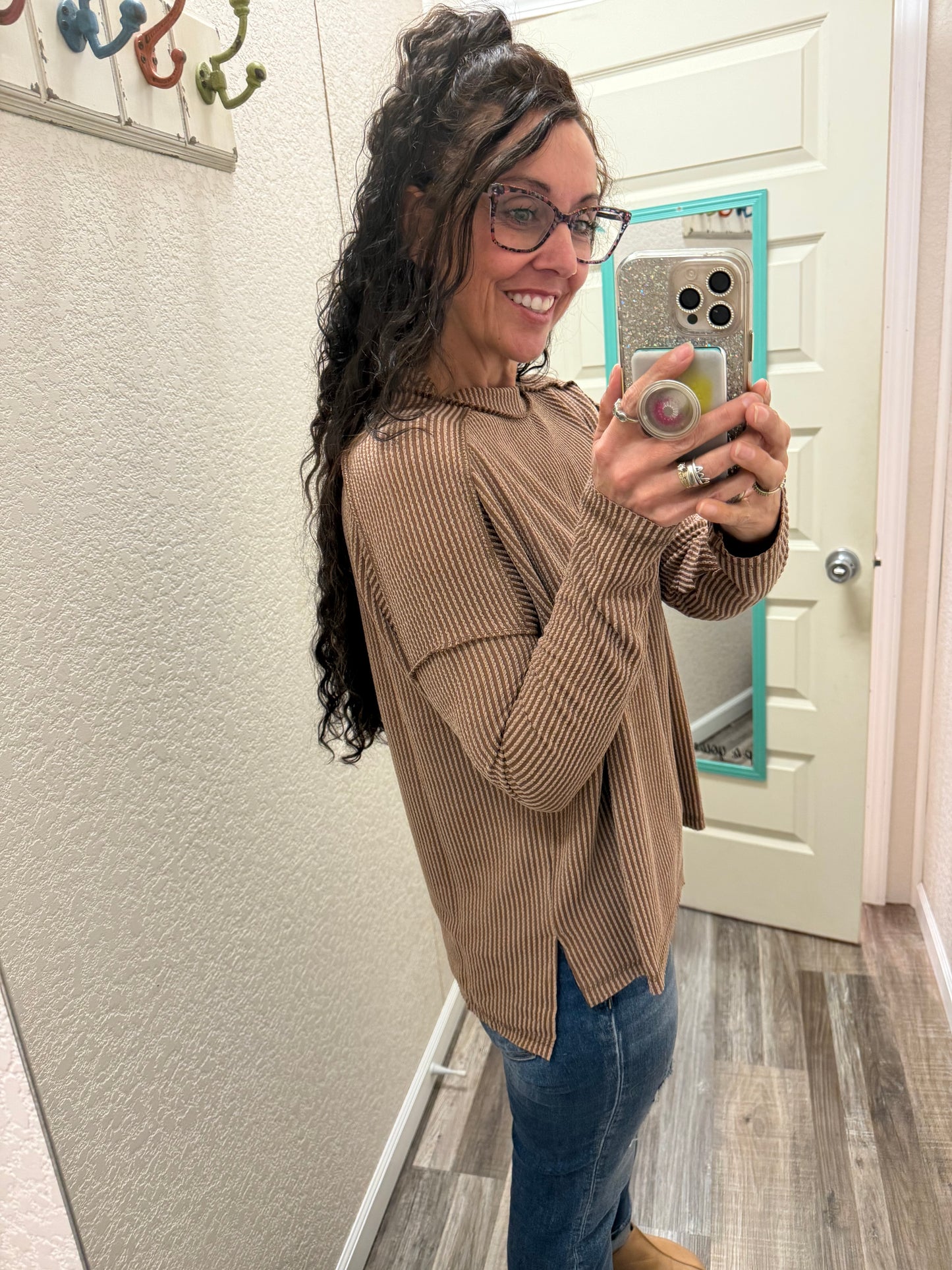 Alyssa Ribbed Long Sleeve Top