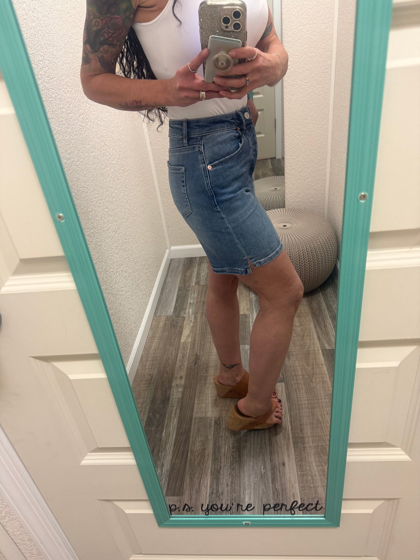 Ethel High Rise Mica Bermunda Shorts