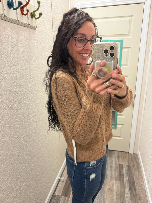 OhEmGee- Open Knit Sweater