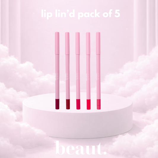 lip lin'd pack of 5