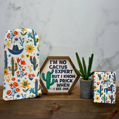 Southwestern Mesa Waffle Weave Dish Towels - Western Decor
