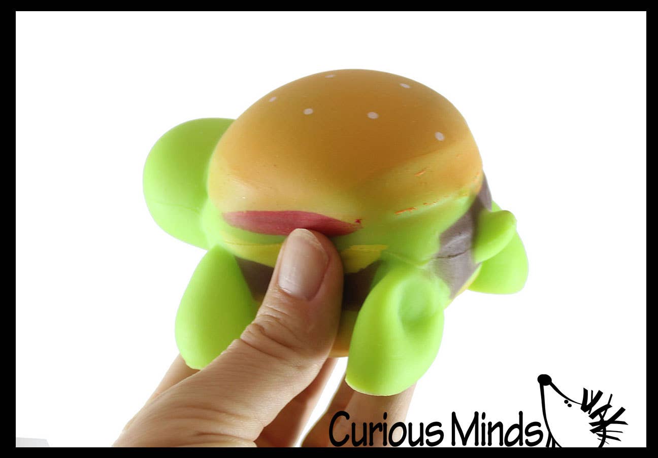 Turtle Burger Squishy Squeeze Stress Ball Soft Doh Filling