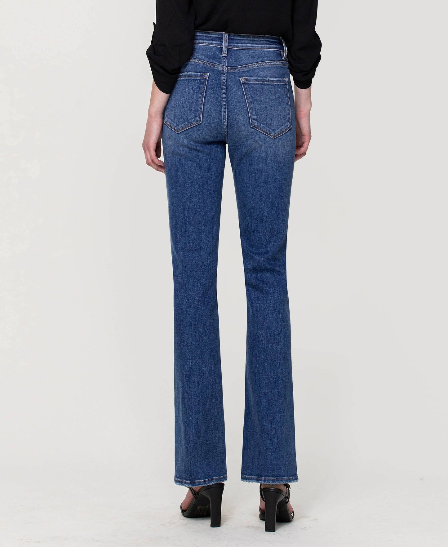 Walking on Sunshine Vervet Slimcut high waisted stretch bootcut jeans