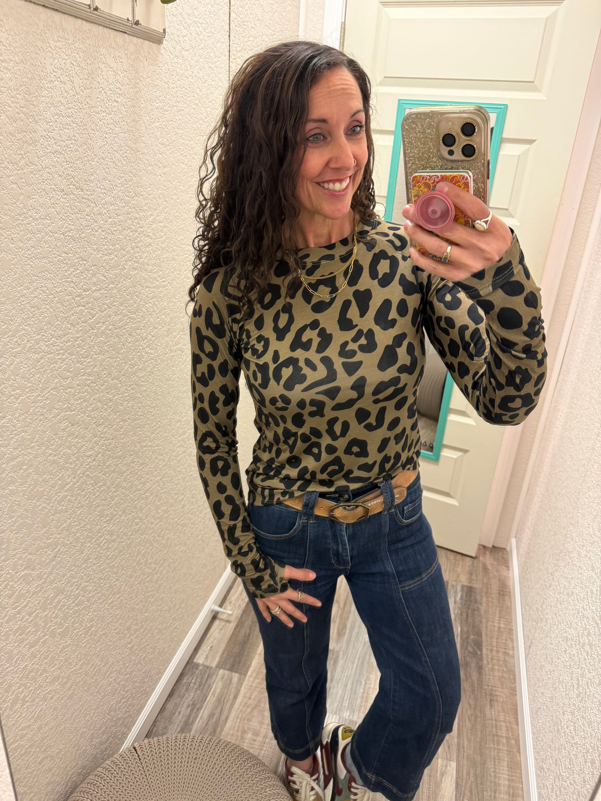 Cheetah Blair Long Sleeve Top