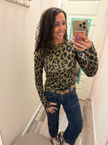 Cheetah Blair Long Sleeve Top