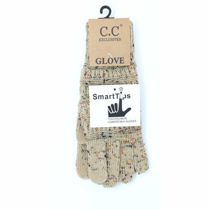 Flecked CC Women's Gloves
