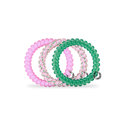 Spiral Hair Coils | Small | Merry Pinkmas Hair Ties