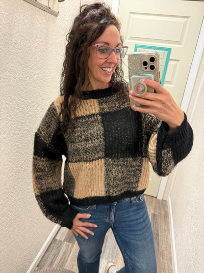 Lillian Plaid Sweater