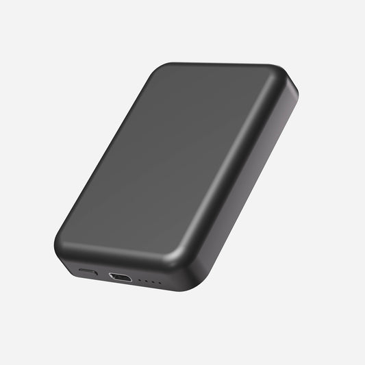 Black MagSafe 7200mAh Wireless Power Bank – Fast & Portable