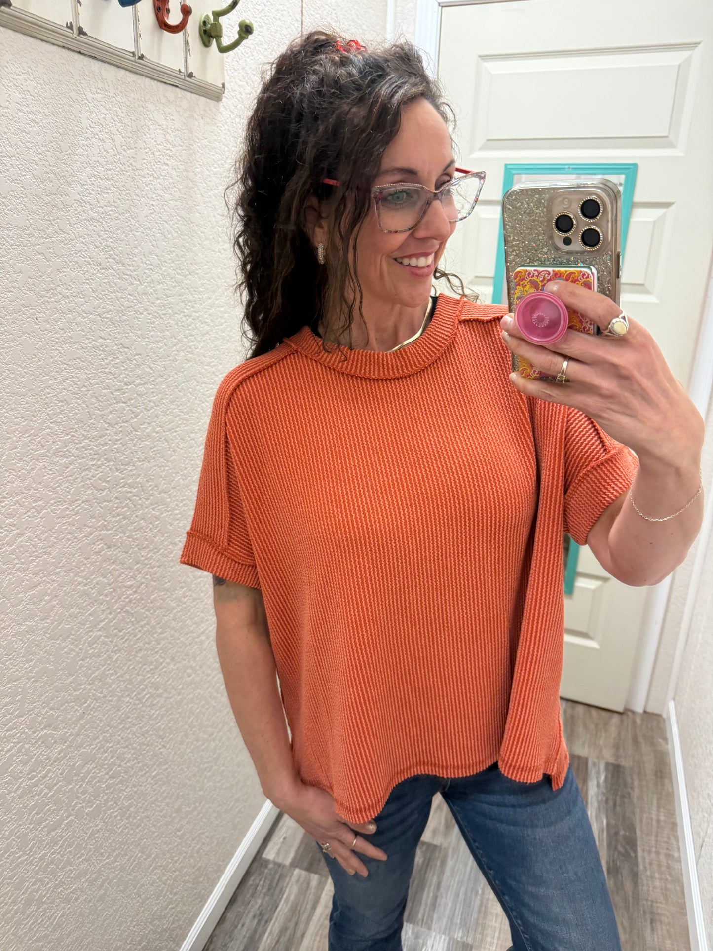 All Seasons Corded Short Sleeve Tops