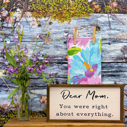 Spring Wild Flower Bloom Waffle Towels - Mothers Day Gifts