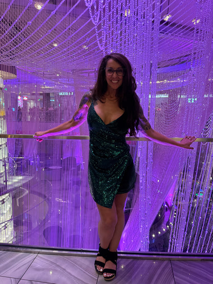 Emerald City Green Cocktail Dress
