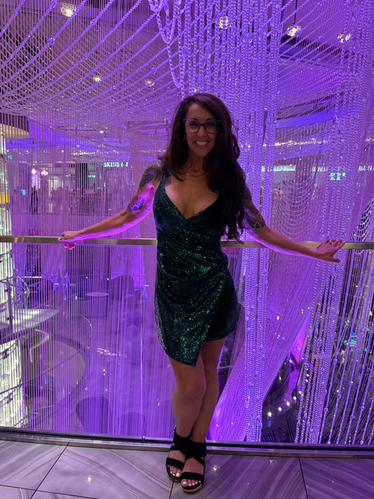 Ga Ga Gorgeous Green Cocktail Dress