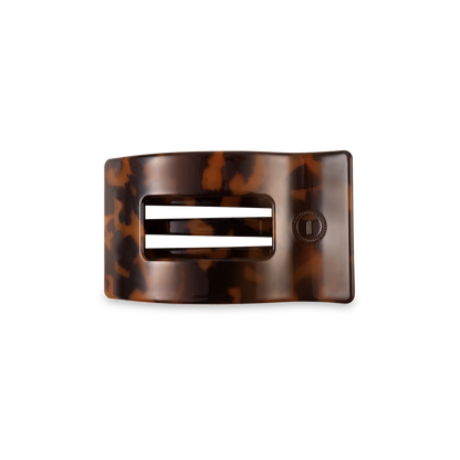 Flat Rectangle Hair Clip | Small | Tortoise